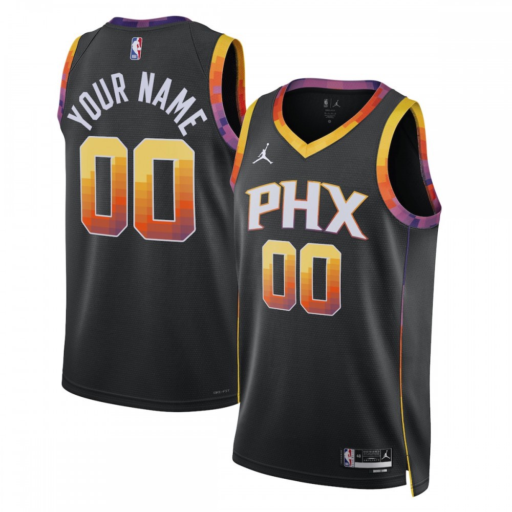 Phoenix Suns Jordan Brand Unisex 2022/23 Swingman Custom Jersey - Statement Edition - Black-Pro Kit Vault | Brand New 26/27 Sports Jerseys